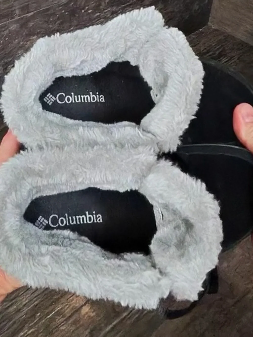 Columbia Black Quilted Faux Fur Lined Winter Boots